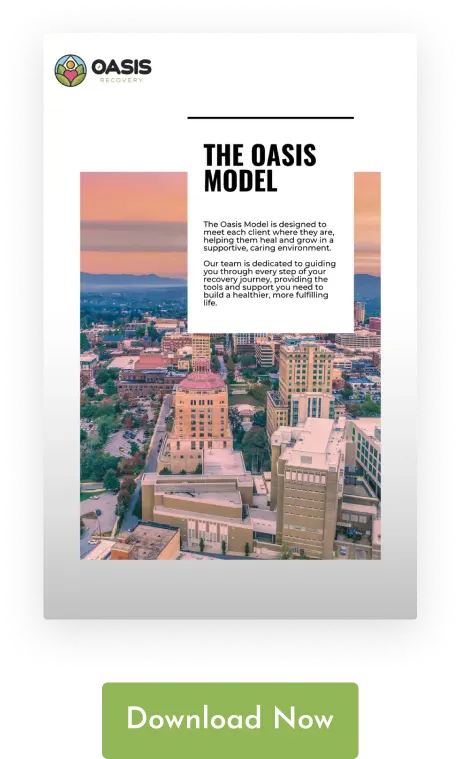 Cover for Oasis model eBook with a download button